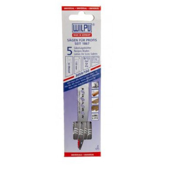 Полотно по металлу 3059/150 Bi-metall (5 шт; 150х19х0.9 мм; 130 мм; 9/13 TPI) 1496000005 WILPU