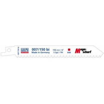Полотно сабельное 007/150 bi (5 шт; 150х19х0.9 мм; 5 TPI) 1861500005 WILPU
