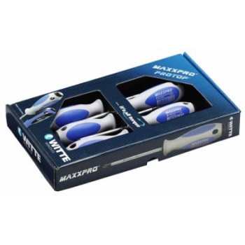 Комплект отвёрток MAXXPRO для винтов со шлицом и Phillips (6 шт.) 653832 WITTE
