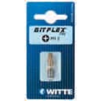 Бита BITFLEX TIN для винтов Phillips, PH 1 x 25 мм, в блистерной упковке 26795 WITTE
