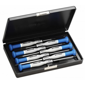 Комплект отвёрток WITTRON для винтов шлицем и Phillips (7 шт.) 89322 WITTE